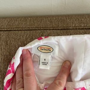 Talbots size 6 pink and white skirt